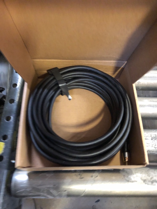 Photo 2 of Mediabridge ULTRA Series Subwoofer Cable (35 Feet) - Dual Shielded with Gold Plated RCA to RCA Connectors - Black 35 ft Black