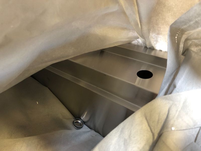 Photo 5 of 33 Inch Farmhouse Sink Splash Guard Workstation Stainless Steel - VOKIM 33x22 Inch Apron Front Curved Workstation Farmhouse Sink Stainless Steel 16 Gauge Single Bowl Gunmetal stainless Farm Sink 33"L x 22"W x 10"D Stainless Steel ?Splash Guard?