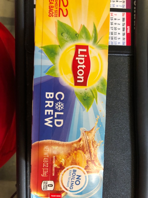 Photo 1 of Lipton Cold Brew Family Iced Tea Bags Black tea 22 ct (Pack of 2) Black Tea 22 Count (Pack of 3)