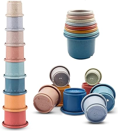 Photo 1 of Baby Stacking Nesting Cups Toy, Montessori Toys for Toddlers 6+ Months (618-86)