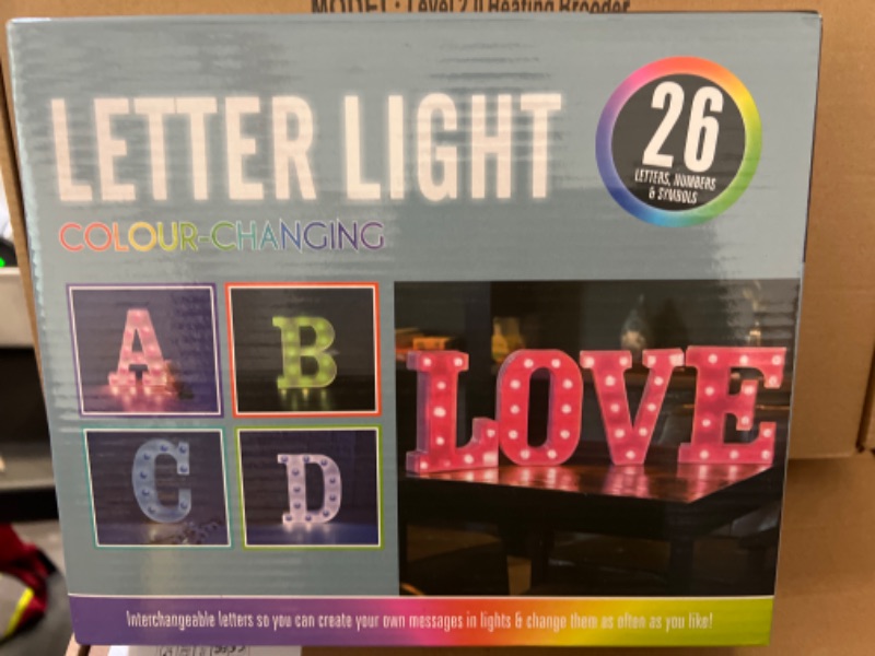 Photo 2 of Colorful Light up Letters Led Marquee Letter Lights with Remote 18 Colors Letters with Lights for Wedding Birthday Party Lamp Christmas Home Bar Decoration - Diamond Design Battery Powered - Y