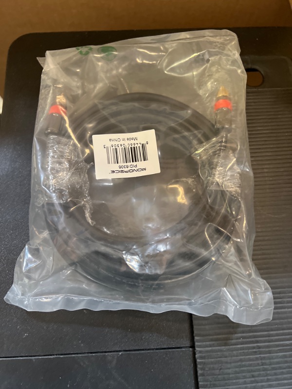 Photo 1 of Monoprice 102681 3-Feet RG6 RCA CL2 Rated Digital Coaxial Audio Cable Black 3ft Cable