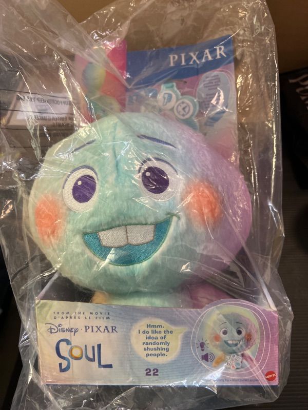 Photo 2 of Mattel Disney Pixar Soul 22 Feature Plush Doll Collectible Approx 11-in Tall Huggable Stuffed Character Toy with Movie-Authentic Look, Collectors Gift