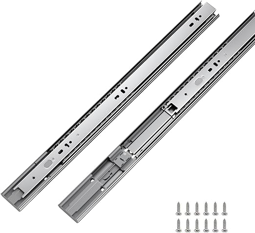 Photo 1 of LONTAN Soft Close Drawer Slides 20in SL4502S3-20 Ball Bearing and Full Extension Dresser Drawer Slides 100lb Capacity Heavy Duty Drawer Slides for Cabinet
