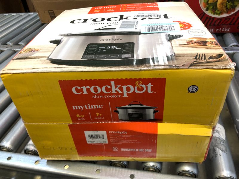 Photo 3 of crock-pot 2137020 mytime technology, 6-quart programmable slow cooker, stainless steel