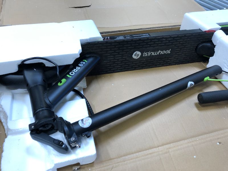 Photo 1 of isinwheel S9Pro Electric Scooter, 350W Motor E Scooter, 8.5" Solid Tires, 17 Miles Range, 19 Mph Folding Commuter Electric Scooter for Adults, Dual Suspension & Brakes, App Supported(Optional Seat) S9 PRO