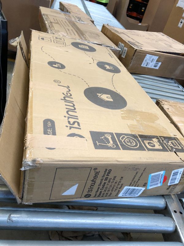 Photo 1 of isinwheel S9Pro Electric Scooter, 350W Motor E Scooter, 8.5" Solid Tires, 17 Miles Range, 19 Mph Folding Commuter Electric Scooter for Adults, Dual Suspension & Brakes, App Supported(Optional Seat) S9 PRO