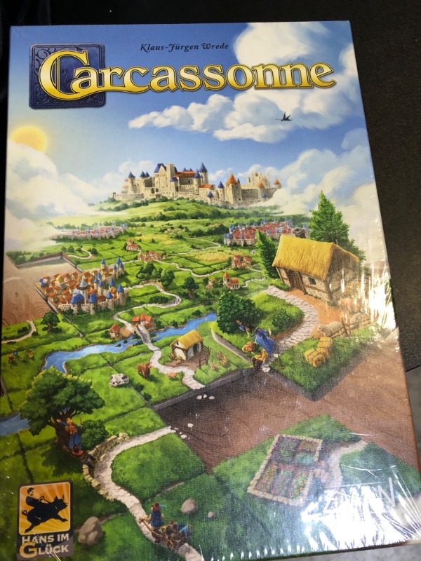 Photo 2 of Carcassonne Board Game (BASE GAME) | Family Board Game | Board Game for Adults and Family | Strategy Board Game | Medieval Adventure Board Game | Ages 7 and up | 2-5 Players | Made by Z-Man Games