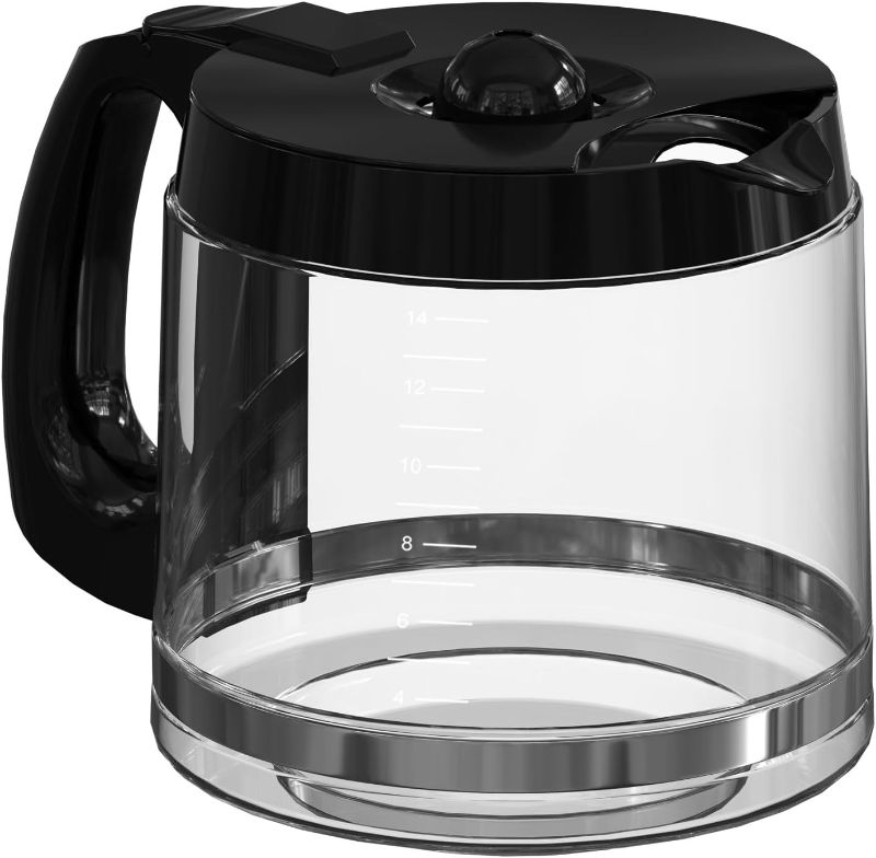 Photo 1 of 14-Cup Coffee Maker Carafe Replacement Compatible with Cuisinart Coffee Maker DCC-2200RC. DCC-2200, DCC-2600, DCC-2800, DCC-3200, and DCC-3200P1
