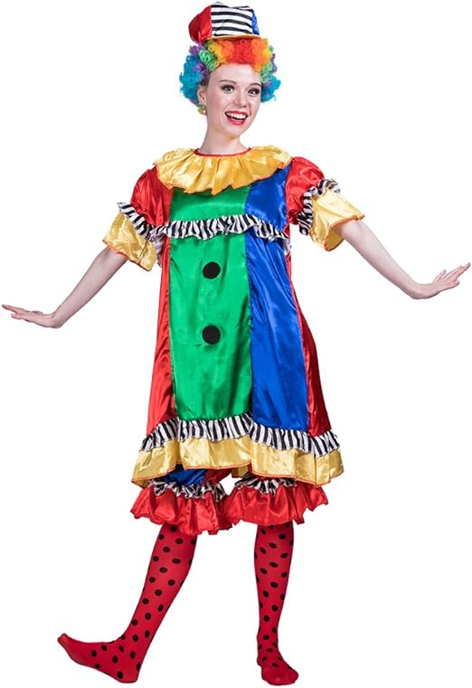 Photo 1 of Women Clown Costume Women Circus Clown Costume Adult Clown Cosplay Costume
size smalll 