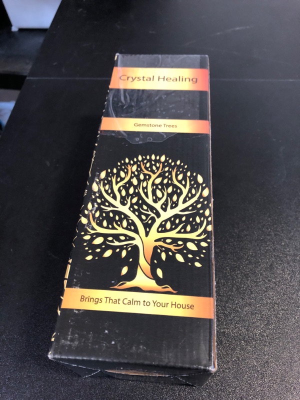 Photo 1 of Chakra Tree of Life - Crystal Tree for Positive Energy - Seven Chakra Tree - 7 Chakra Tree, Money Tree, Feng Shui Decor, Chakra Stones, Crystals and Healing Stones, Premium Meditation Accessories Seven Chakra Golden Wire