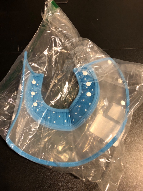 Photo 1 of PETBABA Dog Cone Collar in Recovery, Clear Elizabethan Not Block Vision, Soft Padded E-Collar Protect Neck, Suitable Kitten Cat Puppy Pet in Surgery Remedy Grooming - M in Blue 6"-9" Blue