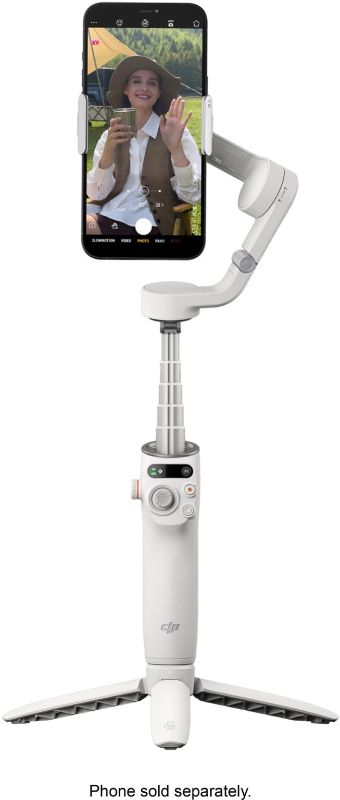 Photo 1 of DJI - Osmo Mobile 6 3-Axis Gimbal Stabilizer for Smartphones - Platinum Gray
