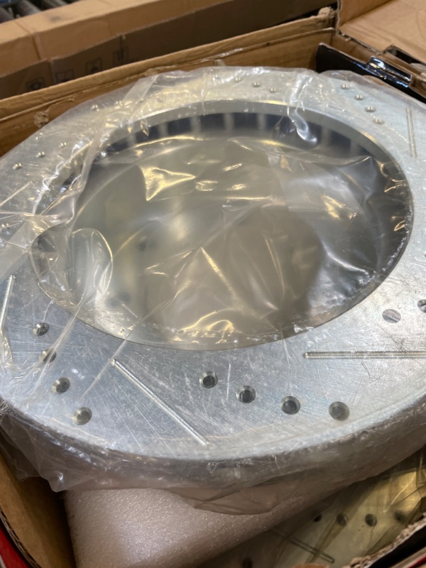 Photo 1 of A-Premium 13.03 inch (331mm) Front Drilled and Slotted Disc Brake Rotors Compatible with Select Ford Models - F-250/F-350/F-450 Super Duty 1999-2004, F-550 Super Duty, Excursion 2000-2005, 2-PC Set