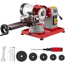 Photo 1 of Mophorn Circular Saw Blade Sharpener 5" Grinding Wheel Size, Rotary Angle Mill Grinding Machine 370W, Saw Blade Sharpener Machine for Carbide Tipped Saw Blades

