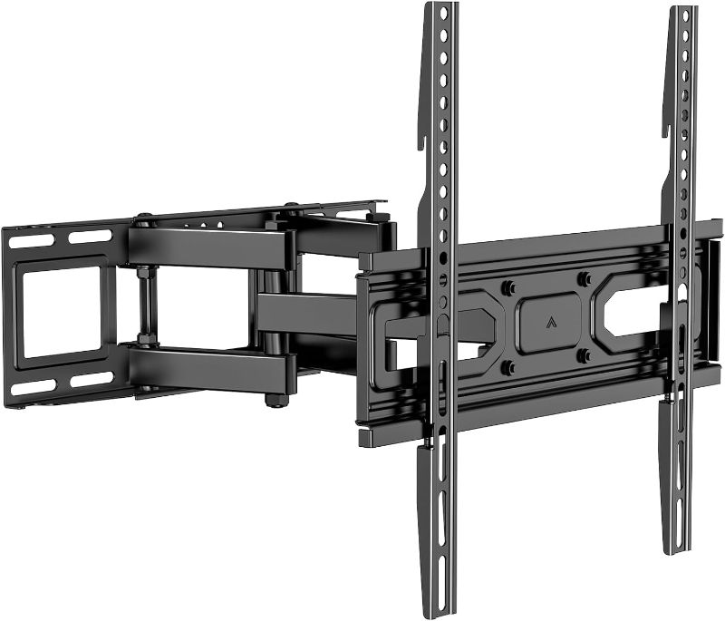 Photo 1 of WALI Full Motion TV Wall Mount for Most 32-70 inch Flat Curved TV, Swivel Extension Tilting Leveling TV Mount Bracket Max Mounting Holes 400x400mm, Holds up to 88 lbs & 12/16" Wood Studs
