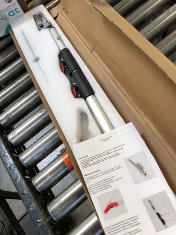 Photo 1 of Extendable Tree Pruner 4.6-10 Ft - Telescopic Pole Tree Trimmer, Fruit Picker with Cut & Hold Bypass Clippers, Long Reach Branch Cutter, High Branches Pruning Tool, Lightweight Aluminum (4.6-10 Ft) 4.6 - 10 Ft