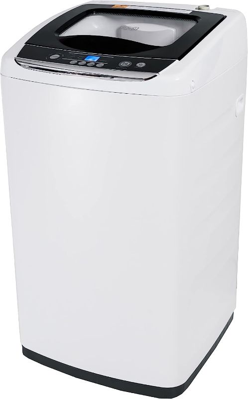 Photo 1 of BLACK+DECKER Small Portable Washer, Washing Machine for Household Use, Portable Washer 0.9 Cu. Ft. with 5 Cycles, Transparent Lid & LED Display
