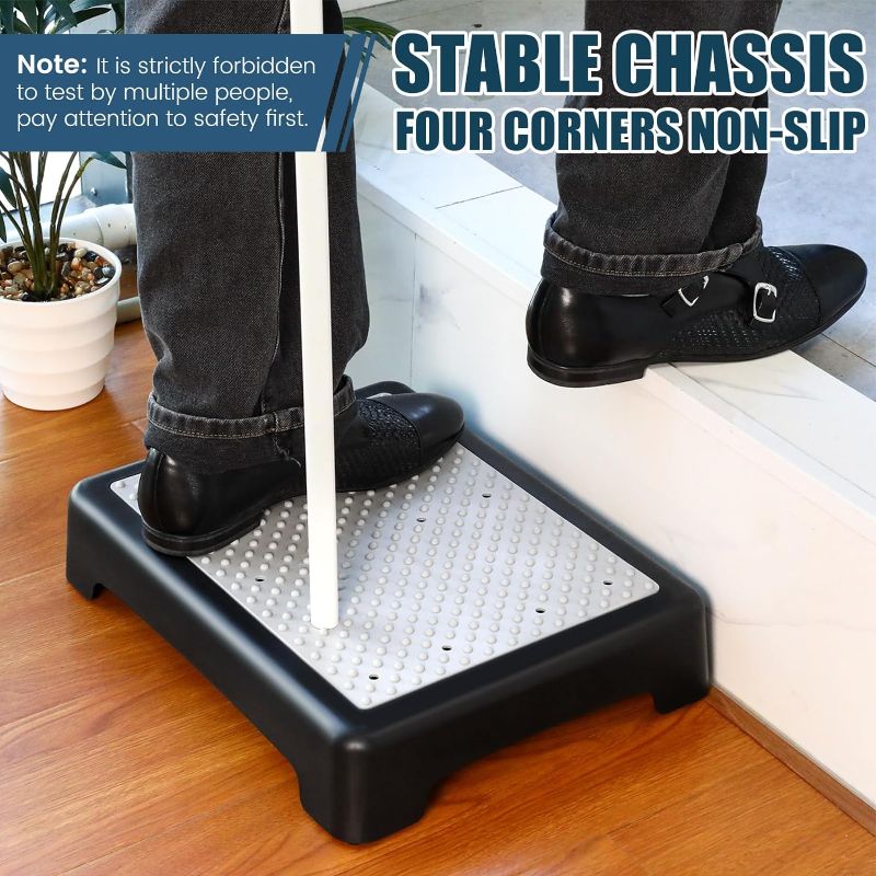 Photo 1 of Suzile Step Stool Non Slip Step Platform Shower Step Indoor Outdoor Portable Standing Supports for Adults and Elderly Seniors for Shower Cars Bed Door Stair Bathroom, 440 Lbs Capacity
