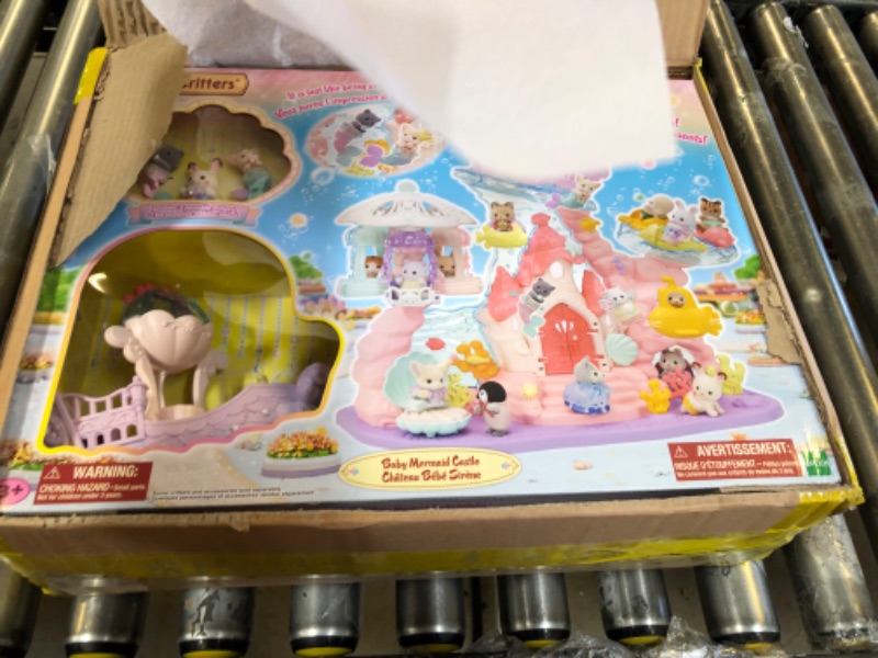 Photo 2 of Calico Critters Baby Mermaid Castle, Dollhouse Playset with 3 Collectible Doll Figures