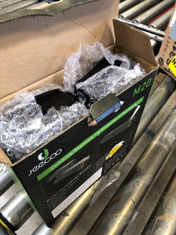 Photo 1 of Jeecoo M20 Bluetooth Computer Speakers for PC Desktop Monitor, Gaming PC Sound Bar - Wired USB-Powered, Superb Stereo Sound, with Gradient LED Lighting - Combine/Separate to Customize Your Desk
