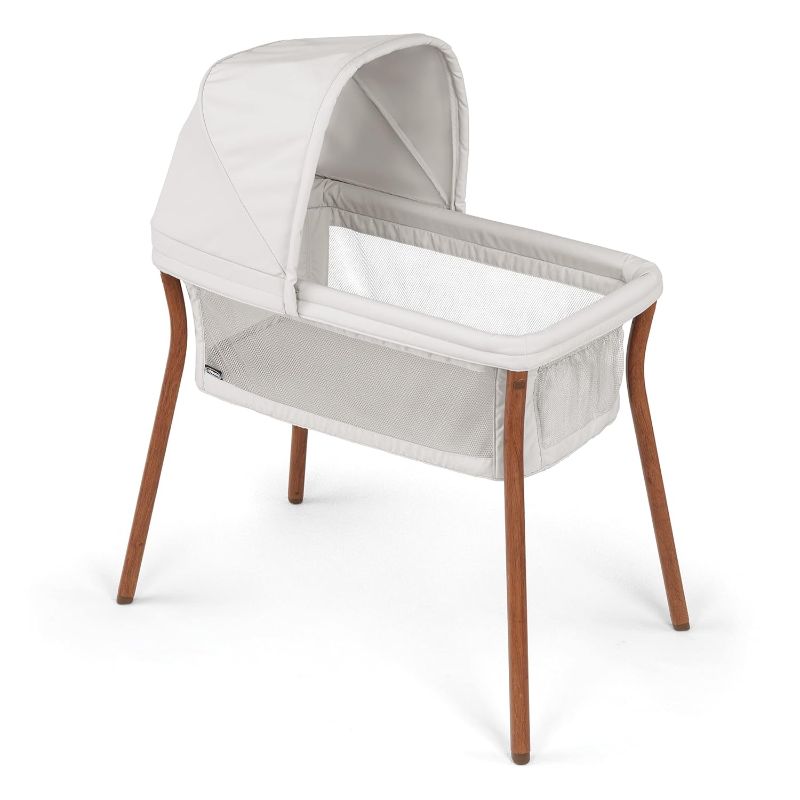 Photo 1 of Chicco LullaGo® Anywhere LE Portable Bassinet, Space-Saving Baby Bassinet with Canopy, Waterproof Mattress and Fitted Sheet, Travel Bassinet for Baby Includes Carry Bag | Serene/Beige
