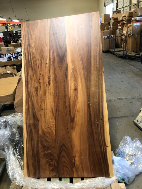 Photo 1 of 74"X39" HARD WOOD TABLE TOP DARK COLOR