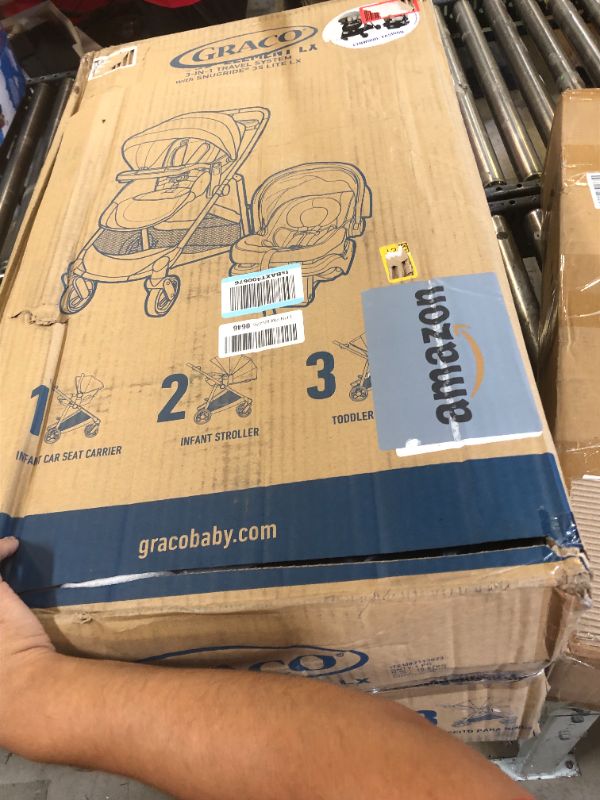 Photo 4 of Graco Modes Element LX Travel System | Includes Baby Stroller with Reversible Seat, Extra Storage, Child Tray, One Hand Fold and SnugRide® 35 Lite LX Infant Car Seat, Lynwood Element LX Lynwood