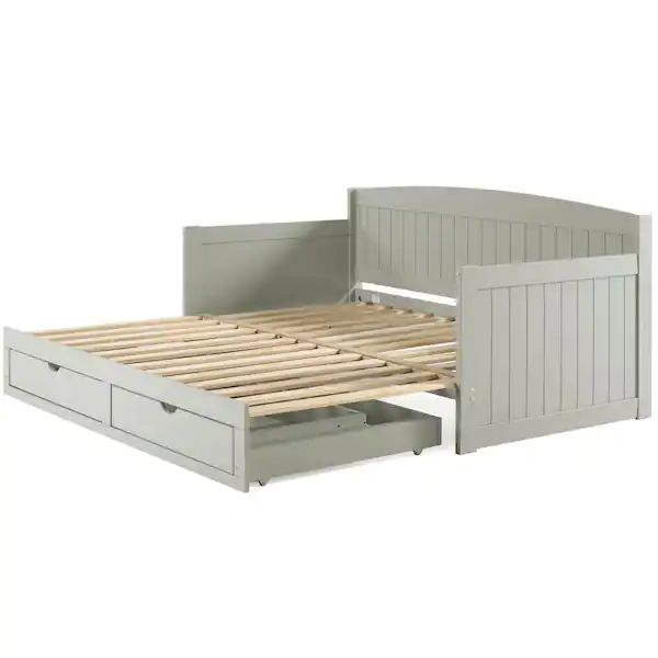 Photo 1 of Harmony Dove Gray Twin Daybed With King Conversion
