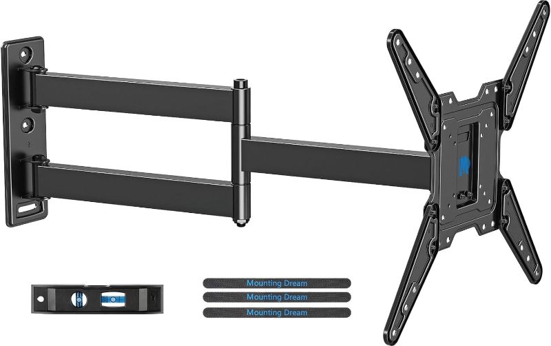 Photo 1 of Mounting Dream Long Arm TV Wall Mount for Most 26-65 Inch TVs, 30 Inch Long Extension TV Mount Swivel and Tilt, Full Motion Wall Mount TV Bracket Fit Max VESA 400x400mm,Up to 99 lbs, MD2286-M

