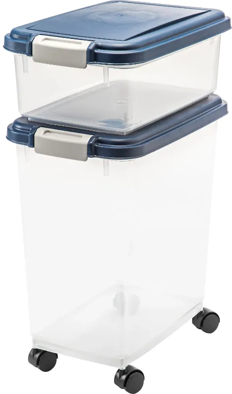 Photo 1 of Airtight Pet Food / Treat Storage Container Combo WeatherPro™, Blue
