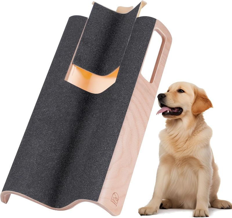 Photo 1 of M-Shaped Dog Scratch Pad for Nails with Treat Box, Dog Nail Scratch Board for Large Dogs, Dog Nail File Toy and Shorten Dog’s Side Nail Easier (with Treat Box, L)
