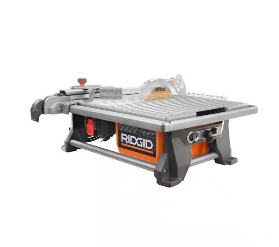 Photo 1 of RIDGID - 6.5-Amp 7 in. Blade Corded Table Top Wet Tile Saw
