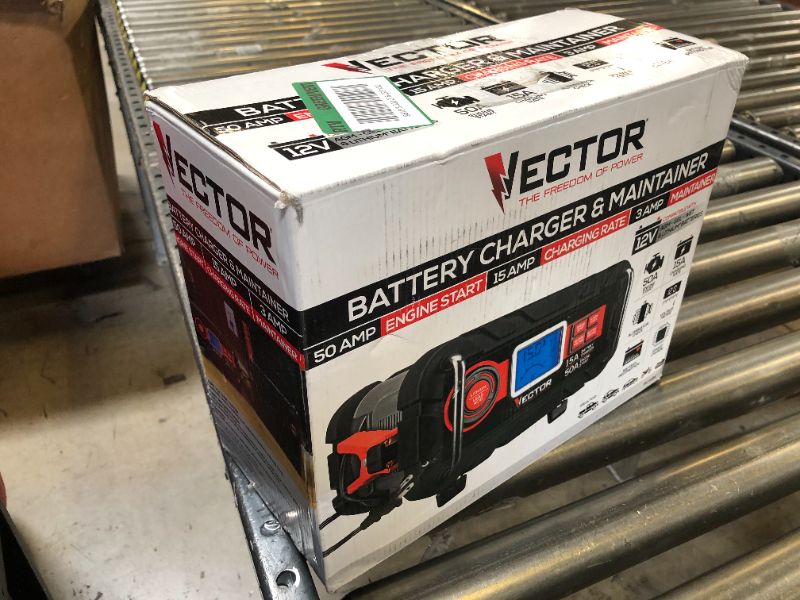 Photo 4 of Vector 15 Amp Automatic 12V Battery Charger with 50 Amp Engine Start and Alternator Check