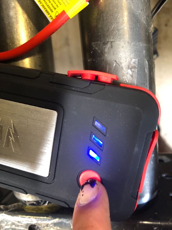 Photo 1 of 1600 Peak Amp Automotive Lithium Jump Starter, Portable Power - 15W USB-A & USB-C