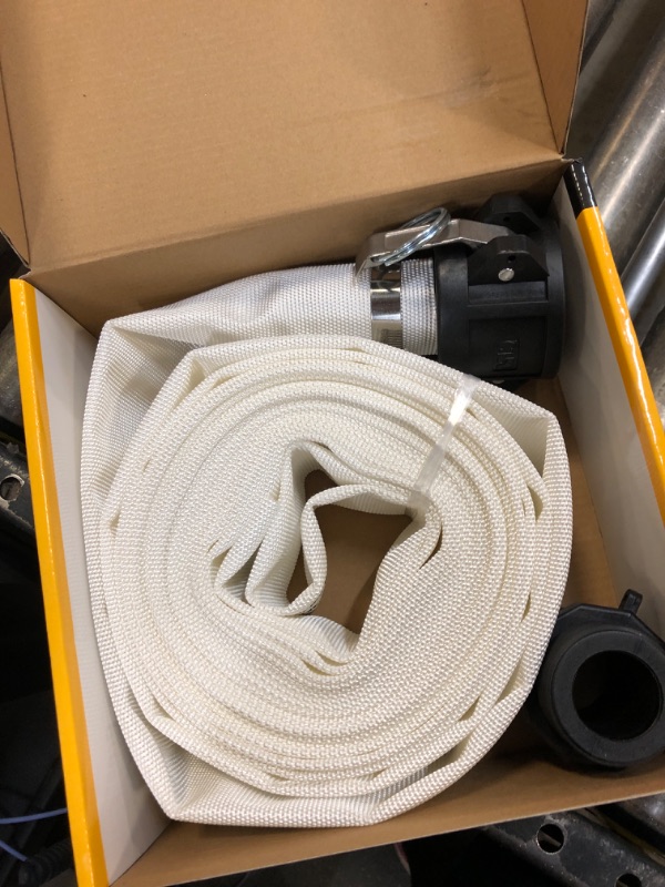 Photo 2 of 25 ft. Utility Pump Industrial Discharge Hose Kit
