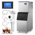 Photo 1 of Commercial Ice Maker 500 lb./24 H Freestanding Ice Maker Machine with 350 lb. Storage