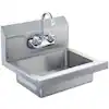 Photo 1 of 17 x 15 in. Commercial Hand Sink with Faucet NSF Stainless Steel Sink 1 Compartment Small Hand Washing Sink
