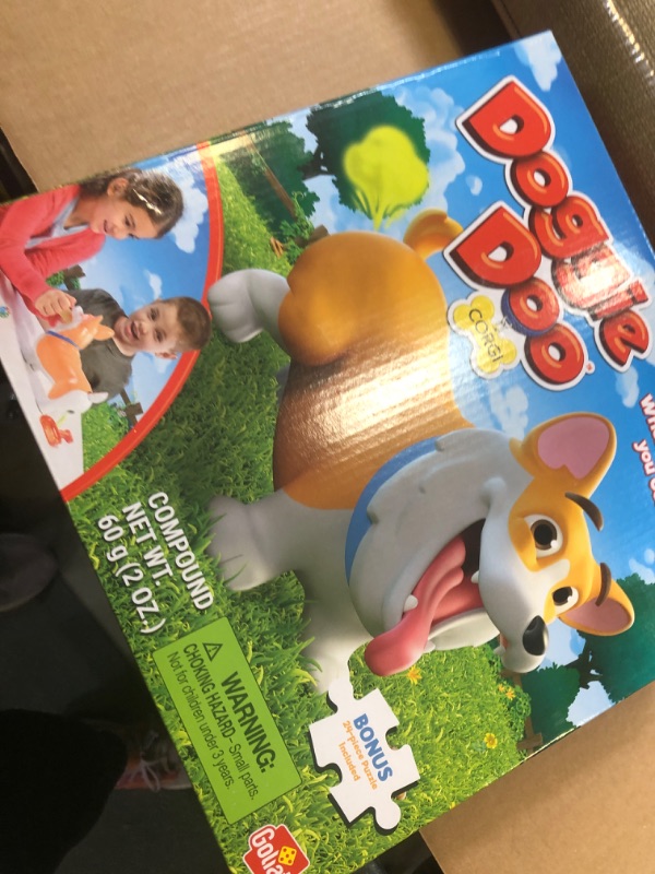 Photo 2 of Doggie Doo Corgi Game - Unpredictable Action - Feed The Doggie and Collect His Doo to Win - Includes 24-Piece Puzzle by Goliath