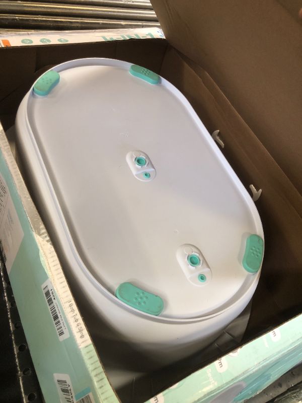 Photo 2 of 4-in-1 Grow-with-Me Bath Tub by Frida Baby Transforms Infant Bathtub to Toddler Bath Seat with Backrest for Assisted Sitting in Tub