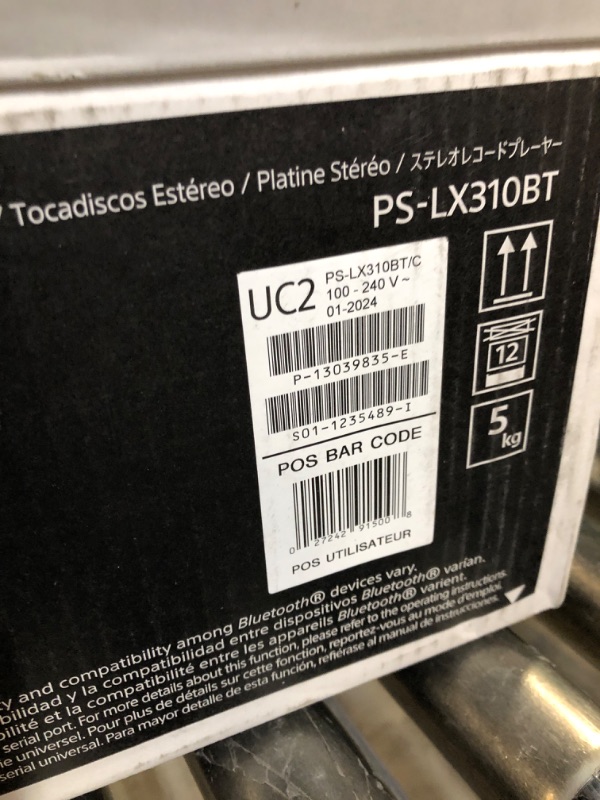 Photo 4 of Sony PS-LX310BT Belt Drive Turntable: Fully Automatic Wireless Vinyl Record Player with Bluetooth and USB Output Black