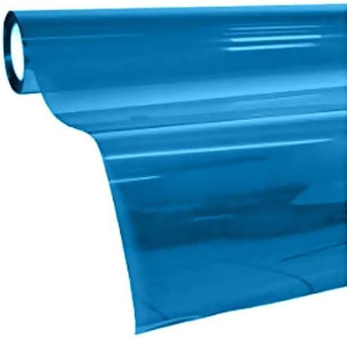 Photo 1 of VViViD Colorful Transparent Vinyl Car Window Tinting 30 Inch x 60 Inch 2 Roll Pack (Blue)
