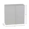 Photo 1 of Cambridge Gray Shaker Assembled Wall Kitchen Cabinet (30 in. W x 12.5 in. D x 30 in. H)
4
