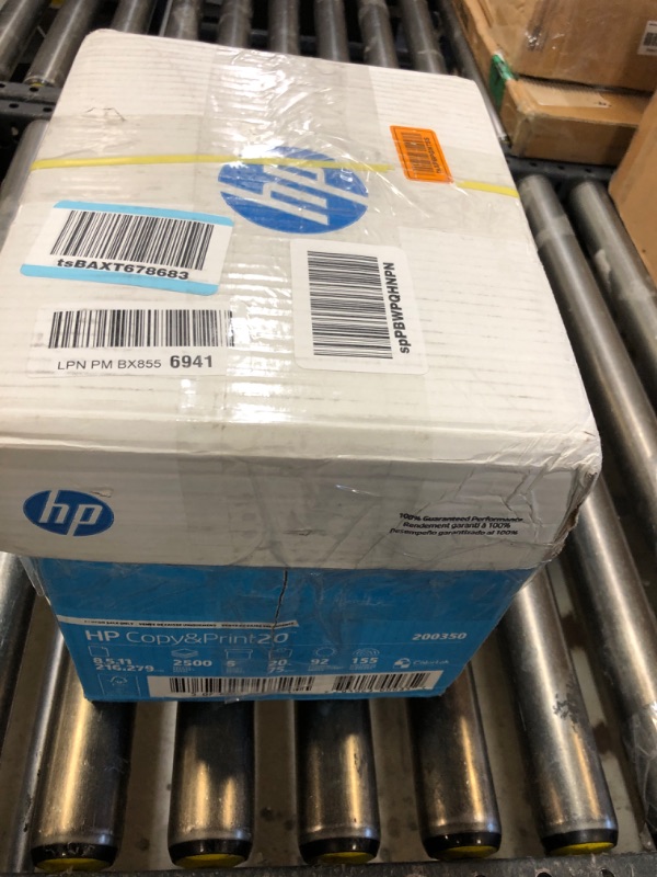 Photo 2 of HP Printer Paper | 8.5 x 11 Paper | Copy &Print 20 lb | 5 Ream Case - 2500 Sheets| 92 Bright Made in USA - FSC Certified| 200350C 5 Pack Standard Size (8.5x11)