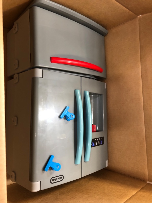 Photo 1 of Little Tikes First Fridge Refrigerator with Ice Dispenser Pretend Play Appliance for Kids, Play Kitchen Set with Kitchen Playset Accessories Unique Toy Multi-Color