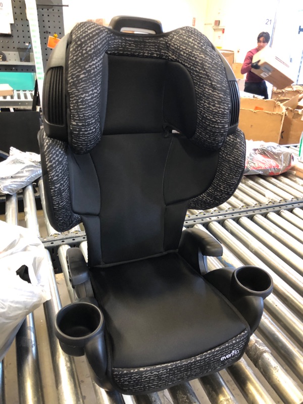 Photo 3 of Evenflo GoTime LX Booster Car Seat (Chardon Black)
