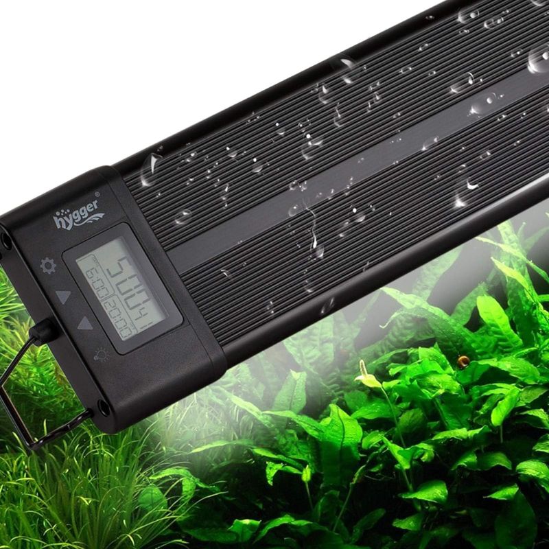 Photo 1 of hygger Aquarium Programmable LED Light, for 30~36in Long Full Spectrum Plant Fish Tank Light with LCD Setting Display, 7 Colors, Sunrise Sunset Moon and DIY Mode, for Novices Advanced Players
