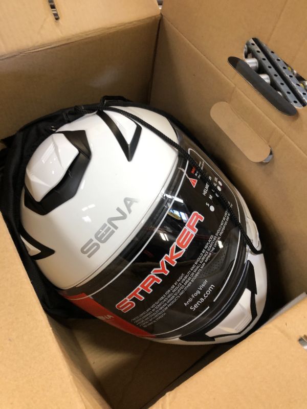 Photo 1 of SENA Stryker Solid Helmet (Medium, Gloss White)
