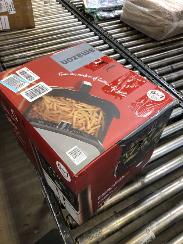 Photo 1 of Instant Vortex Plus Air Fryer Oven, 6 Quart, From the Makers of Instant Pot, 6-in-1, Broil, Roast, Dehydrate, Bake, Non-stick and Dishwasher-Safe Basket, App With Over 100 Recipes, Stainless Steel 6QT Vortex Plus