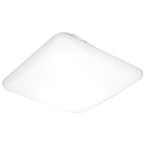 Photo 1 of Lithonia Lighting 15 in. White LED Low-Profile Residential Square Flush Mount
